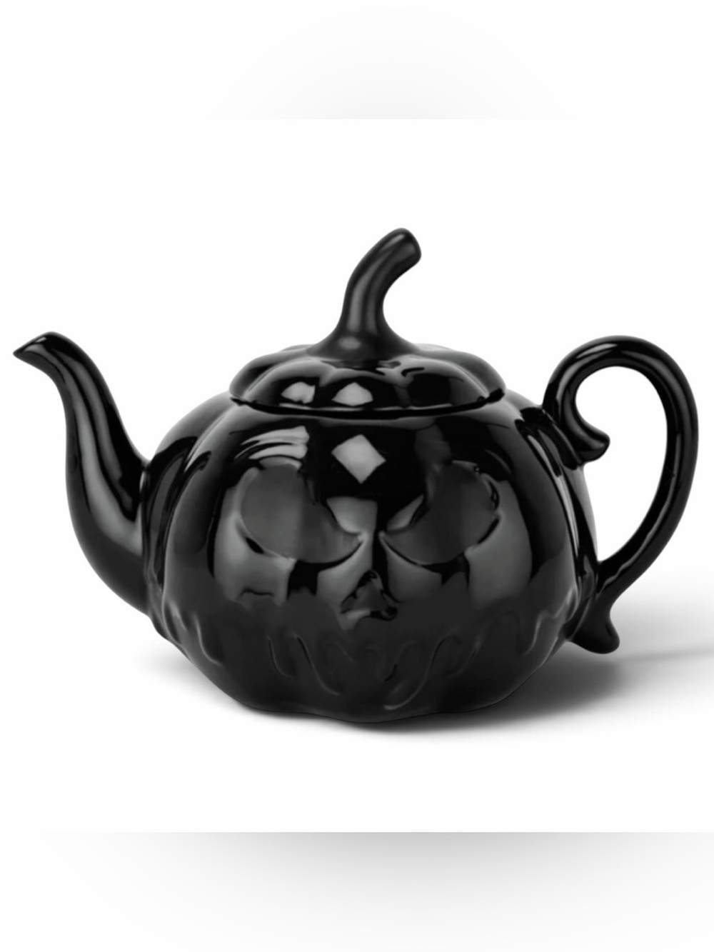 🎃 Killstar Teapot 40 oz Jack o’Lantern Ceramic Black